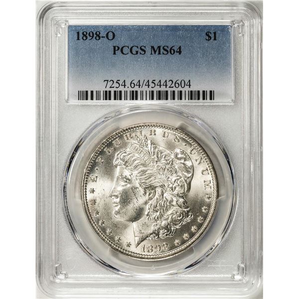 1898-O $1 Morgan Silver Dollar Coin PCGS MS64