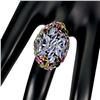 Image 3 : Natural Tanzanite & Multi Color Tourmaline Ring