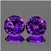 Image 1 : Natural AAA Purple Amethyst Pair {Flawless-VVS1}