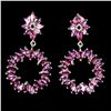 Image 1 : Natural Marquise Rhodolite Garnet Earrings
