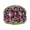 Image 1 : Natural  Rhodolite Garnet Tanzanite Ring