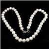 Image 3 : Natural Creamy/White Pearl 8 MM Necklace