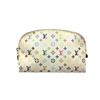 Image 1 : Louis Vuitton White Multicolor Monogram Canvas Cosmetic Pouch Bag
