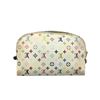 Image 2 : Louis Vuitton White Multicolor Monogram Canvas Cosmetic Pouch Bag