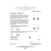 Image 3 : 11.90 ctw Tanzanite And Diamond Earrings - 18KT White Gold