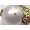 Image 7 : Chanel Gold-tone Metal Pearl Ring with Diamond and Stars