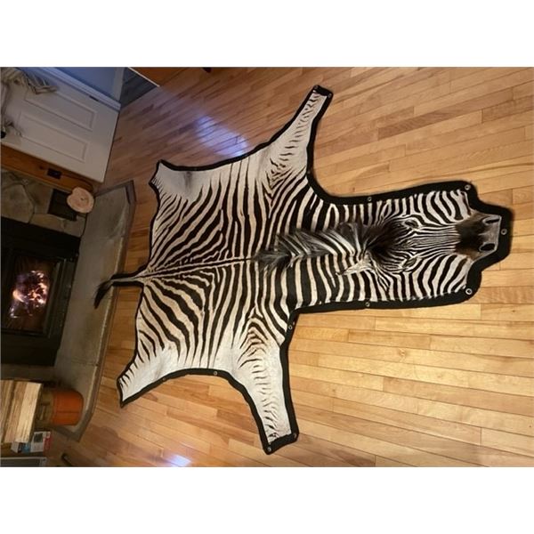 Felted Zebra Rug