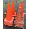 Image 1 : Pallet Multiple Orange Pylon Traffic Cones