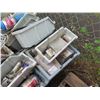 Image 12 : Pallet Multiple Plastic Bins: Hardware, Fittings, Propane Cylinder, Tape, etc