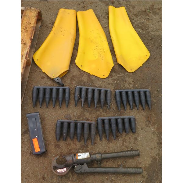 Qty 3 Salisbury by Honeywell MAX, 5 Cut Ring 6-Point Arrow, Voltage Detector & Burndy Hypress Y35