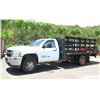 Image 1 : 2012 Chevy Silverado 3500HD Stakebed Truck w/ Lift Gate & Liftmore Crane, Lic. 347TTW (Starts & Runs