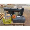 Image 3 : Pallet Hard Toolboxes, Box Burndy YGL29C29 Cross Connector, Ball Hitch, Tank & Hose, etc