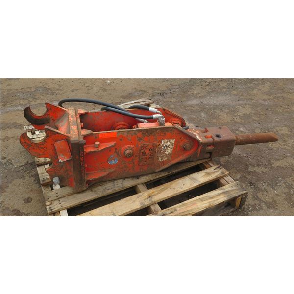 NPK CH-2 Hydraulic Hammer Breaker Attachment (Hammers See Video)