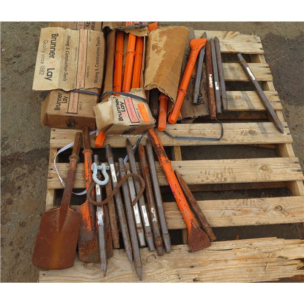 Multiple Brunner & Lay Jumbo Rivet Busters L21B18, 3" Chisels, Shackles, etc