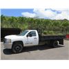 Image 3 : 2013 Chevy Silverado 3500HD Flatbed Dump Truck, Lic. 395TTX (Runs & Dumps - See Video)