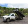 Image 1 : 2013 Chevy Silverado 3500HD Flatbed Dump Truck, Lic. 275TVA (Starts & Runs - See Video)