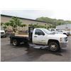 Image 4 : 2013 Chevy Silverado 3500HD Flatbed Dump Truck, Lic. 275TVA (Starts & Runs - See Video)