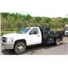 Image 1 : 2013 Chevy Silverado 3500HD Flatbed w/Bed-Mounted Fuel Tank & Truck Boxes, Lic. 832TTY (Starts & Run