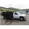 Image 3 : 2013 Chevy Silverado 3500HD Flatbed w/Bed-Mounted Fuel Tank & Truck Boxes, Lic. 832TTY (Starts & Run