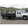 Image 7 : 2013 Chevy Silverado 3500HD Flatbed Truck w/ Lift Gate, Fuel Tank, Tool Boxes, Lic. 840TTY (Starts &