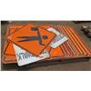 Image 1 : Multiple Street Signs: Crosswalk Closed, Road Work Ahead, Narrow Road, etc