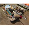 Image 4 : Pallet Misc Brooms, Axes, Shovels, Rakes, Bits, etc
