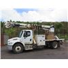 Image 3 : 2017 Freightliner M106 Truck w/ Altec DC47TR Digger Derrick, Lic. 317TWA  (Starts & Runs - See Video