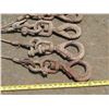 Image 13 : Multiple Wire Rope Equipment Hooks w/ Shackles Misc Lengths