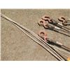 Image 6 : Multiple Wire Rope Equipment Hooks w/ Shackles Misc Lengths