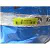 Image 9 : Bucket Metal Coiled Wire Safety Cables & Roll Blue Tarp Material 12-168088
