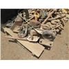 Image 2 : Pallet Large Plastic Bin & Misc Hardware & Rigging: Hooks, Shackles, Bases, Chain, etc