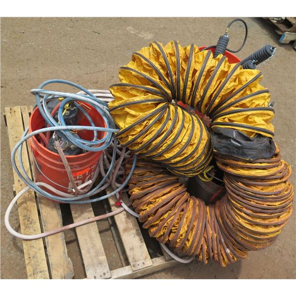 Pallet Yellow Safety Hose, Long Test-Balls, Misc Cables w/ Gauges & Attachments
