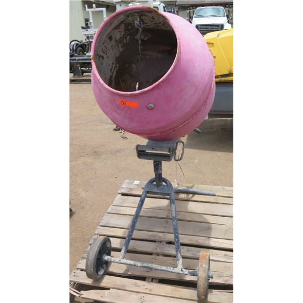 ProForce  Portable Cement Mixer Model GHM105890 on Rolling Stand
