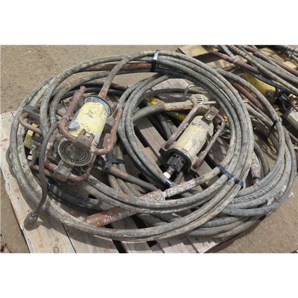 Pallet Multiple OZTEC Steel Concrete Vibrator Model 2.4 OZ w/ Cables