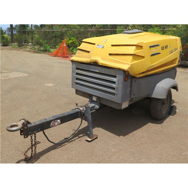 Atlas Copco XAS 85 KD114  Towable Air Compressor (Starts & Runs Battery Dead)