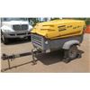 Image 1 : Atlas Copco XAS 185 JD7 PE Towable Air Compressor (Starts & Runs Battery Dead)