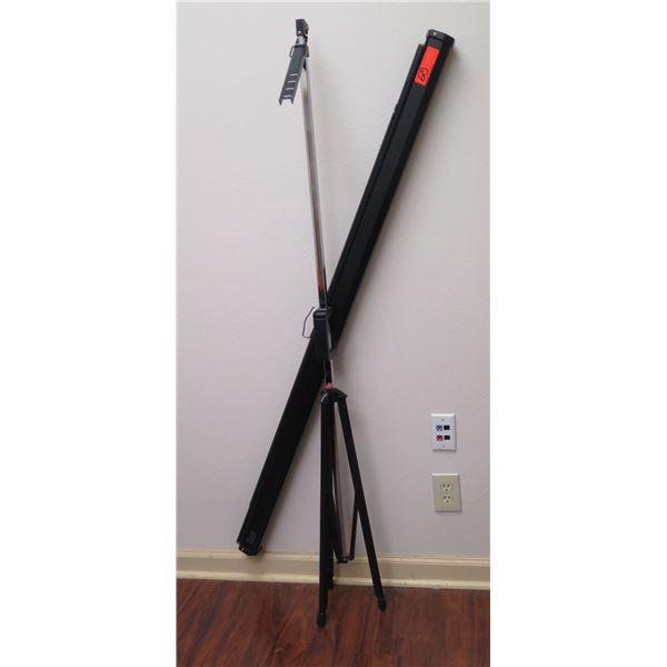 Projection Screen on Tripod Base