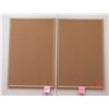 Image 1 : Qty 2 Cork Boards in Wood Frames 24"x36"