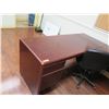 Image 2 : Wooden "L" Shaped Desk w/ 5 Drawers & Rolling Chair 72"x76" x 30"H