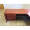 Image 2 : Wooden "L" Shaped Desk w/ 2 Drawers & Rolling Chair 72"x84" x 29"H