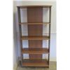 Image 1 : Wooden 4 Tier Book Shelf 24"x12"x 60"H
