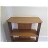 Image 2 : Wooden 4 Tier Book Shelf 24"x12"x 60"H