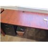 Image 3 : Wooden "U" Shaped Desk w/ Multiple Drawers & 2 Door Cabinet 72"x72"x24"W