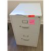 Image 1 : HON Metal 2 Drawer Filing Cabinet w/ Key