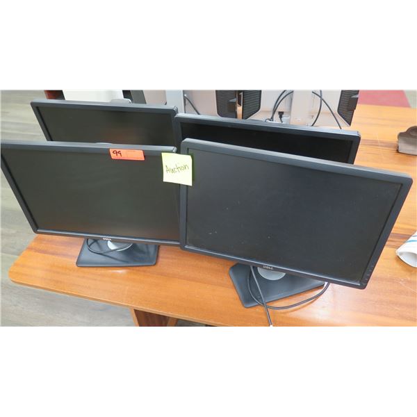 Qty 4 Dell Flat Panel Computer Monitors Rev A00