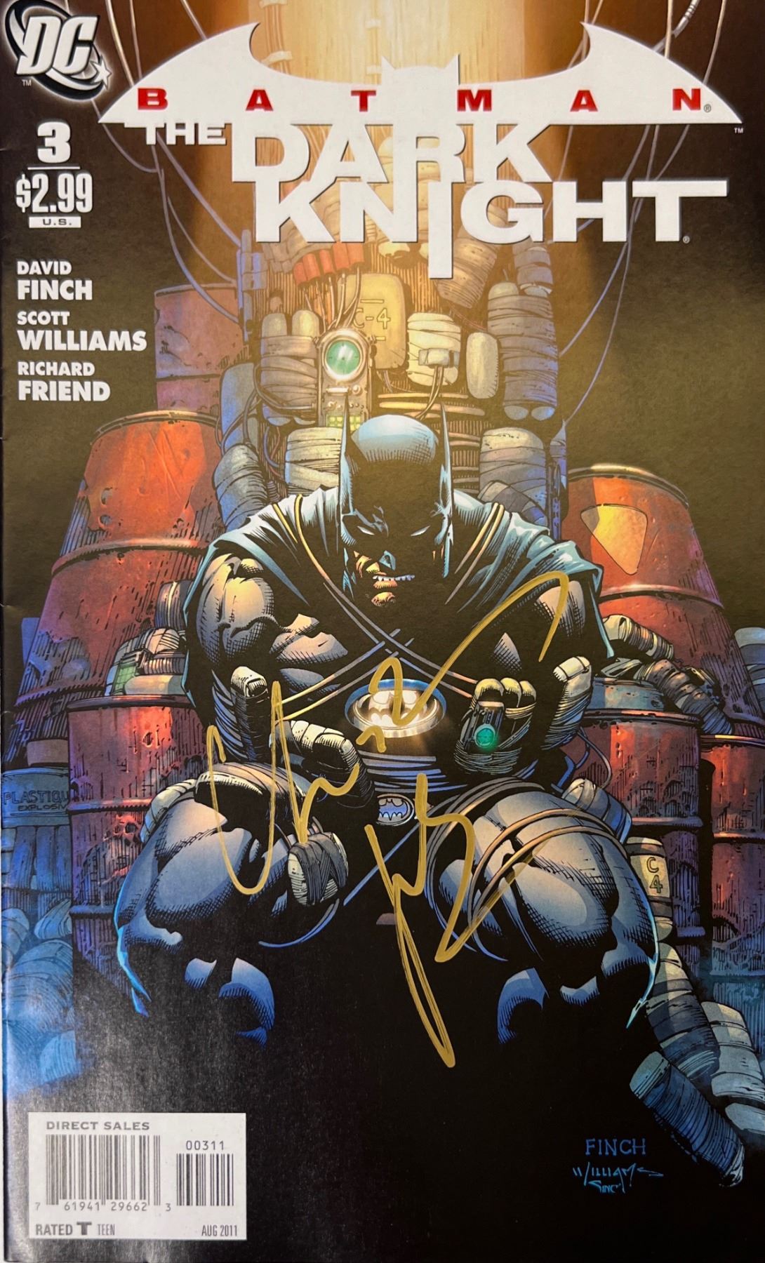 Batman Signature Line Autograph Signed Batman Comics