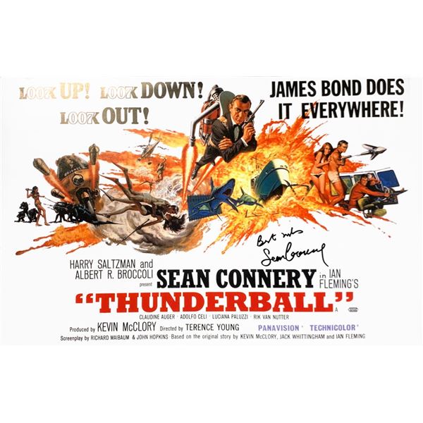 Autographed Thunderball Poster