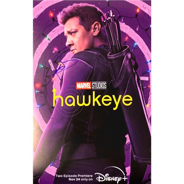 Autographed Hawkeye Poster