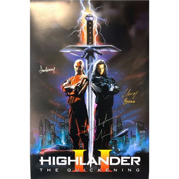 Autographed Highlander Poster