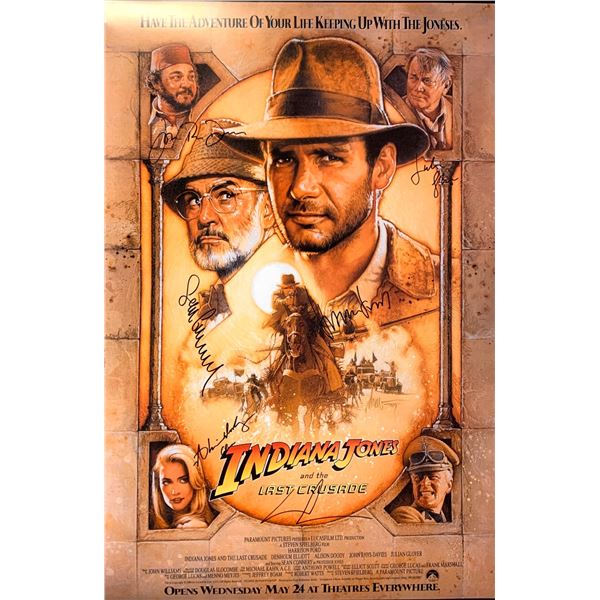 Autographed Indiana Jones Poster